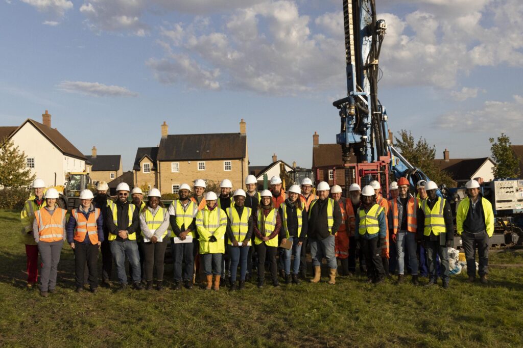 Developing Groundwater: WJ and Cranfield University Collaboration 1 Group of workers in safety gear | Developing Groundwater